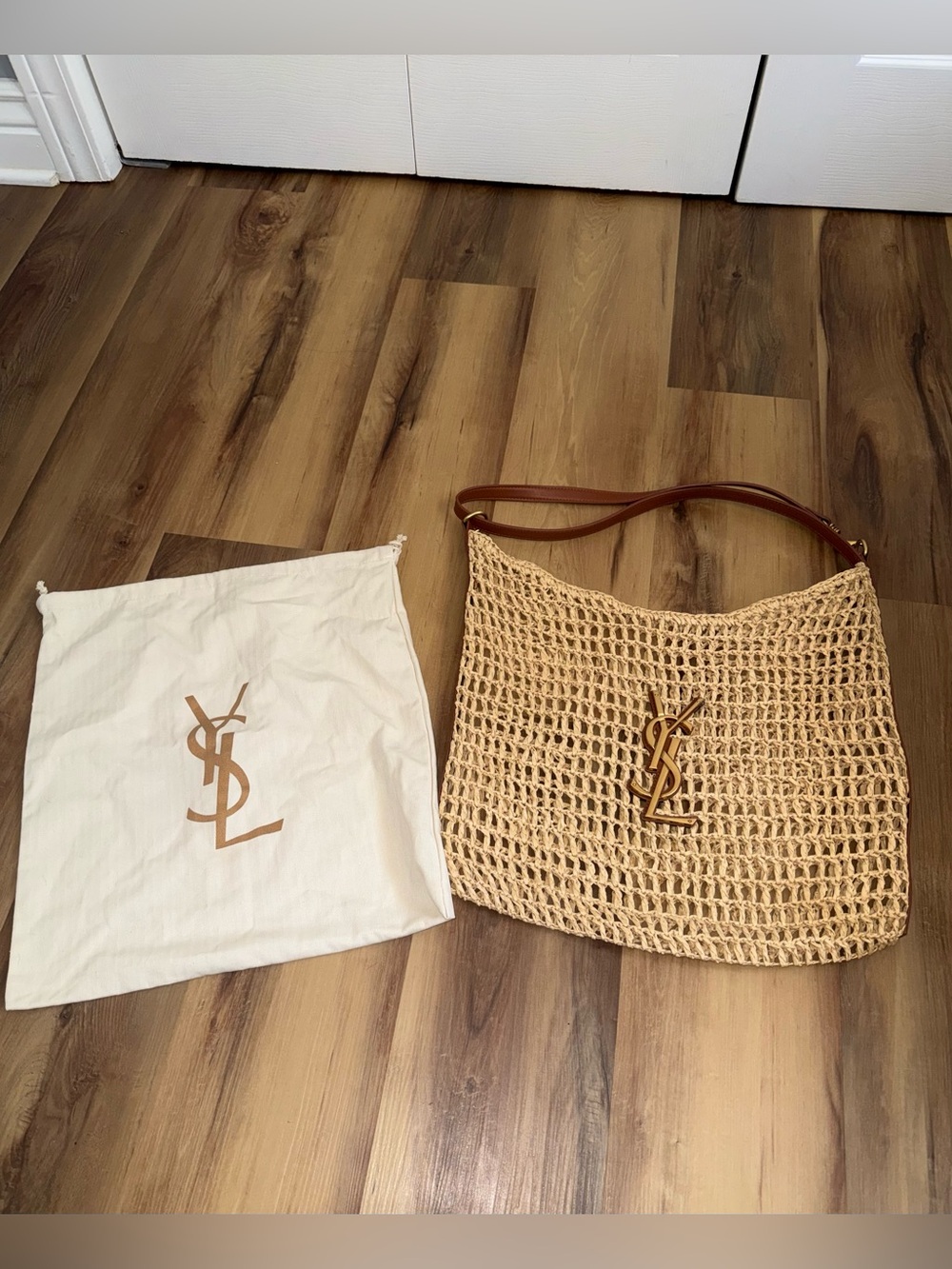 YSL raffia bag SMALL FLAW